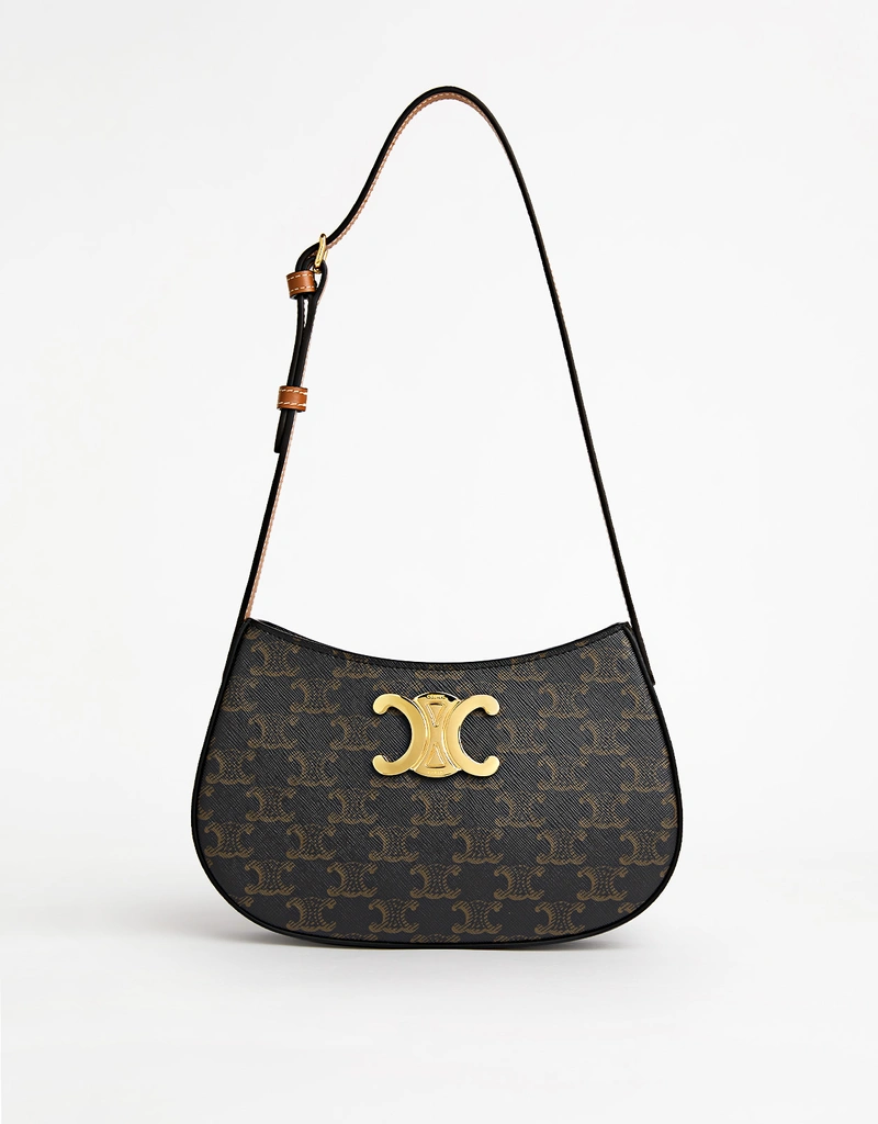 Celine Tilly Triomphe Canvas Shoulder Bag (すべての新品,バッグ