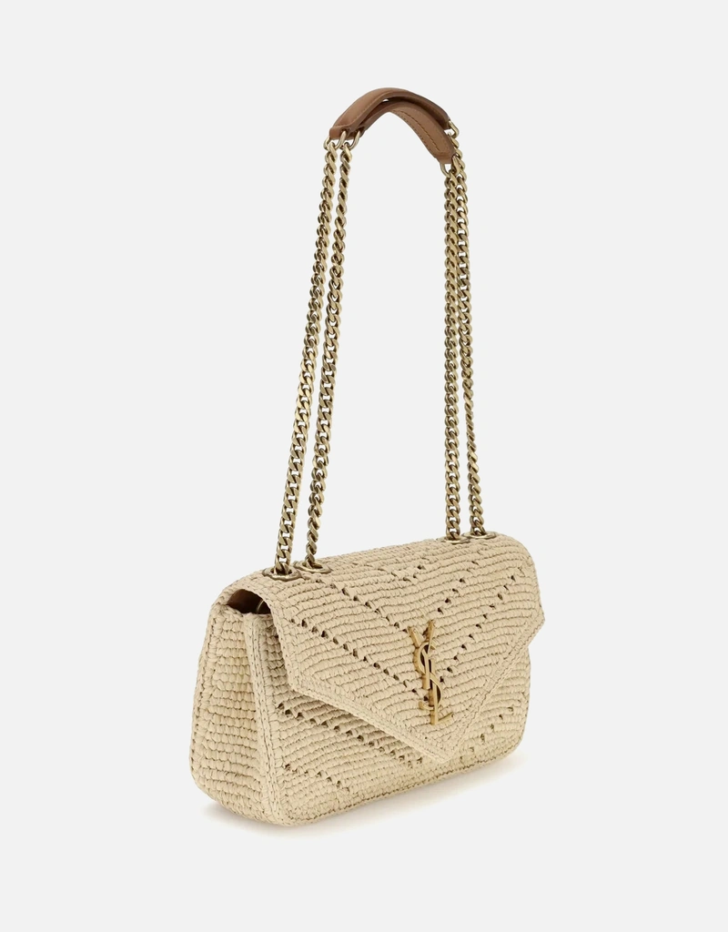 Saint Laurent  ラフィア チェーンショルダーバッグ Saint Laurent ルル小ラフィアチェーンショルダーバッグ (すべての新品