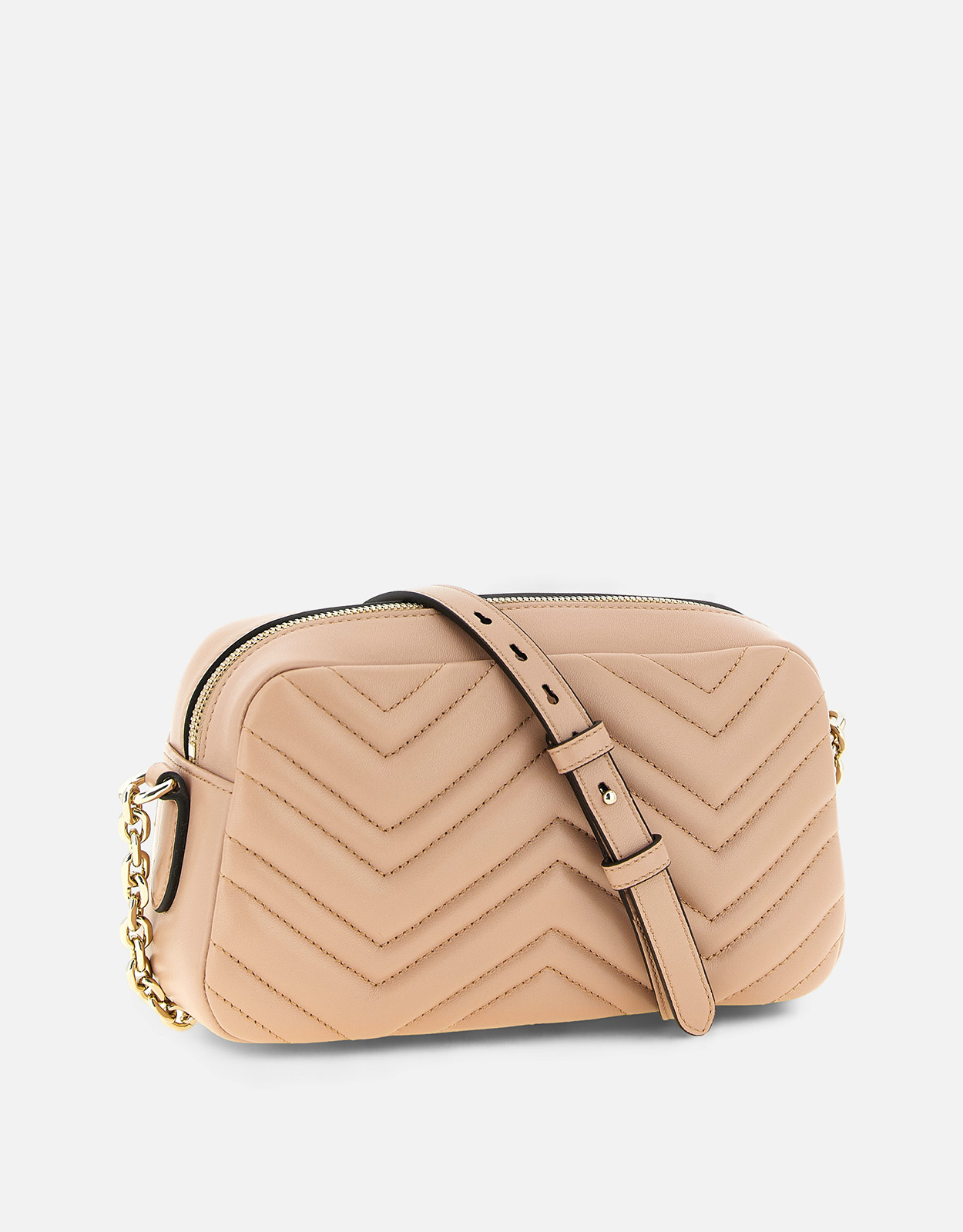 Gucci GGマーモント スモール 絎縫チェーンナッパレザー クロスボディ