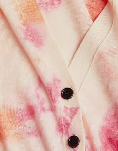 Maglia Tie Dye Cropped Cardigan