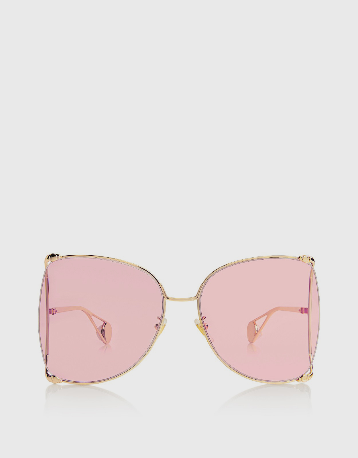 Gucci Oversized Butterfly Shape Squred Sunglasses (Sunglasses,Square Frame)  
