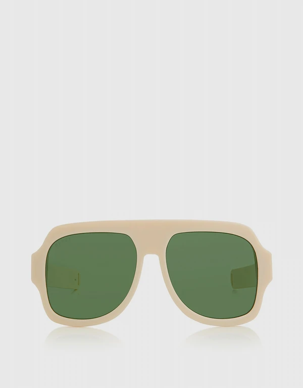 Gucci Oversized Aviator Sunglasses