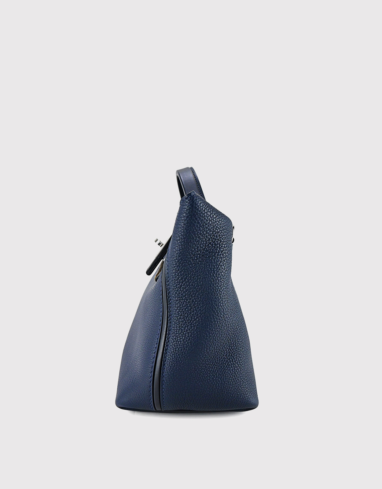 Hermès - Hermès 24/24 29 Togo Leather Handbag-Bleu Nuit Silver Hardware