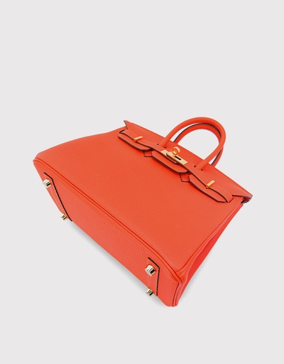 Hermès Birkin 25 Togo Leather Handbag-Capucine Gold Hardware