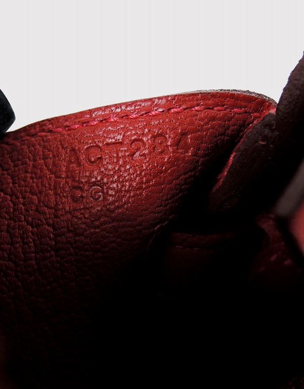 Hermès Hermès Birkin 25 Togo Leather Handbag-Rouge Vif Gold Hardware