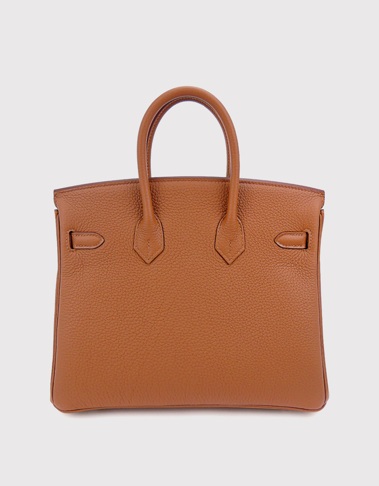 Hermès Hermès Birkin 25 Togo Leather Handbag-Camel Silver Hardware (Top  Handle)