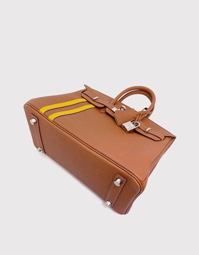 Hermès Birkin 25 Togo Leather Handbag-Camel Silver Hardware