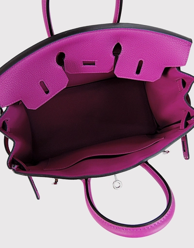 Hermès Birkin 25 Togo Leather Handbag-Rose Purple Silver Hardware