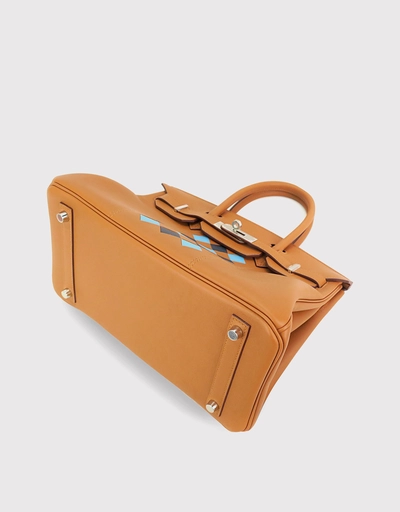 Hermès Birkin 30 Swift Leather Handbag-Gold Silver Hardware