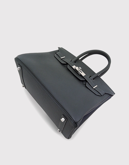 Hermes Togo Leather 35 Centimeter Birkin Bag Blue Colvert - Luxury