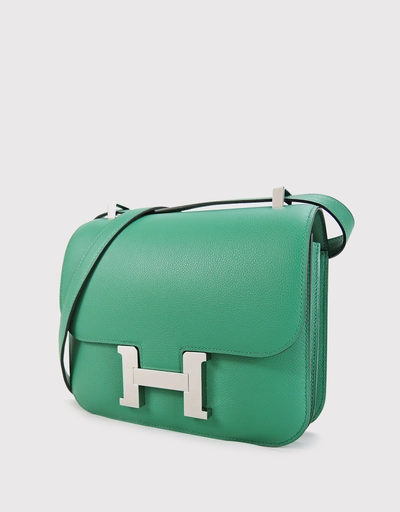 Hermès Constance 24 Epsom Leather Crossbody Bag-Vert Vertigao Silver Hardware