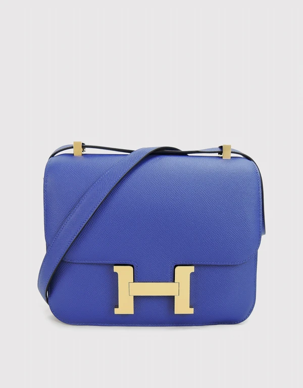 Hermès Hermès Constance 24 Epsom Leather Crossbody Bag-Bleu Electrique Gold Hardware