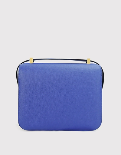 Hermès Constance 24 Epsom Leather Crossbody Bag-Bleu Electrique Gold Hardware