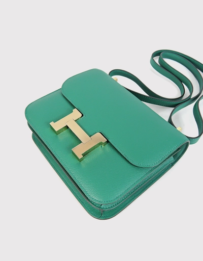 Hermès Constance 18 Epsom Leather Crossbody Bag-Vert Vertigao Gold Hardware