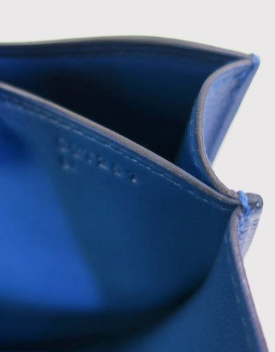 Hermès Constance 18 Epsom Leather Crossbody Bag-Bleu Zellige Silver Hardware