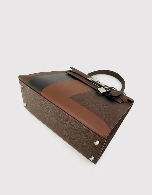 Hermès Hermès Kelly 28 Togo Leather Handbag-Letter E Silver Hardware