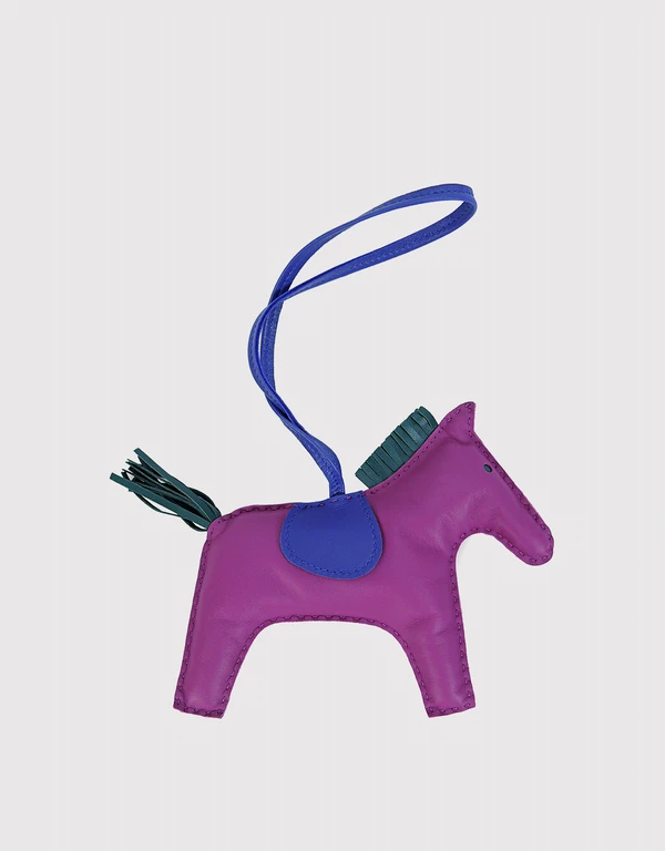 Hermès Hermès Rodeo GM Lambskin Horse Bag Charm-Purple