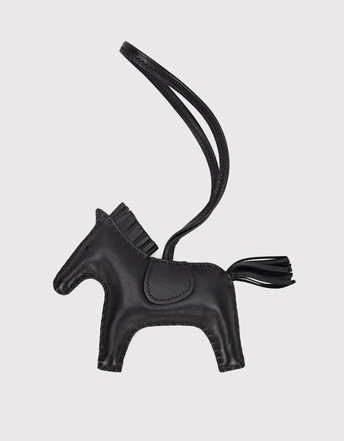 Hermès Hermès Rodeo MM Lambskin Horse Bag Charm-Black