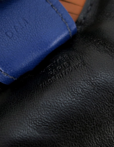 Hermès Rodeo MM Lambskin Horse Bag Charm-Black Tan