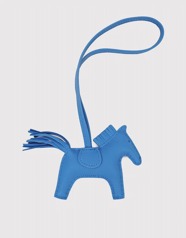 Hermès Rodeo PM Lambskin Horse Bag Charm-Baby Blue