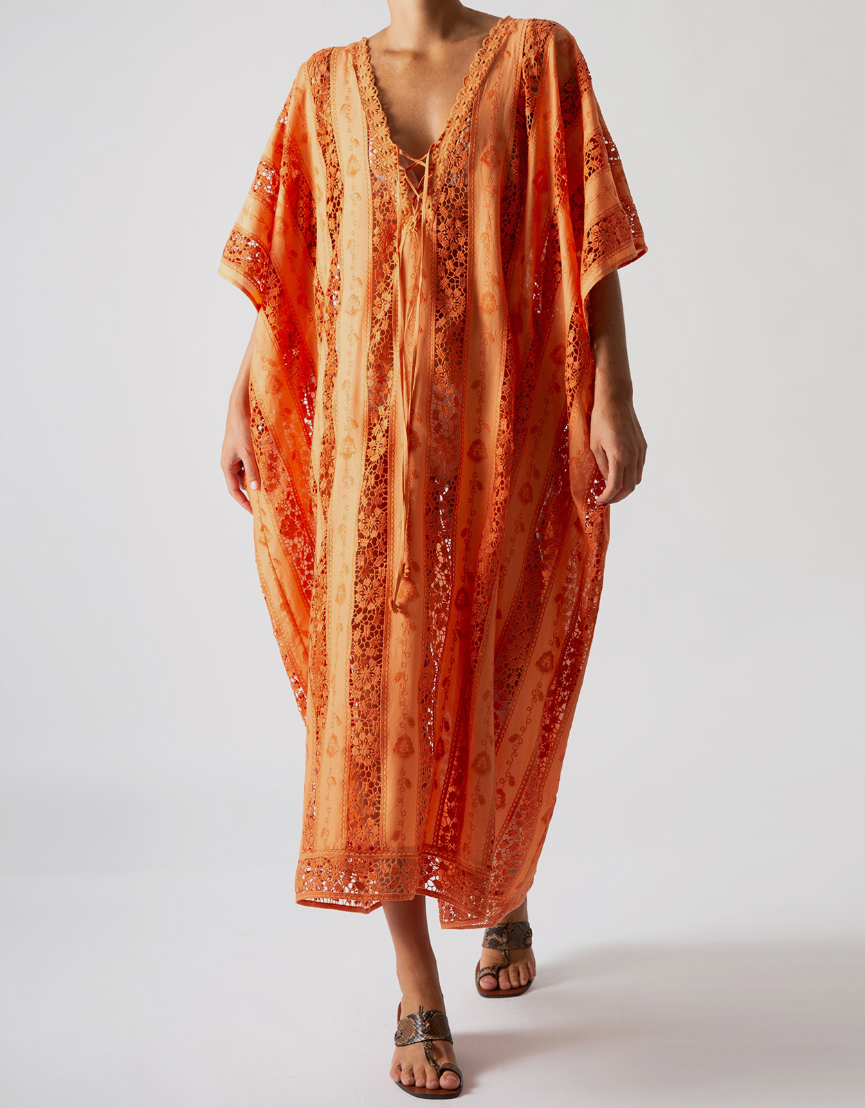 Miguelina Blair Embroidered Caftan 