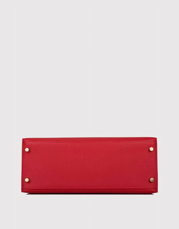 Hermès Hermès Kelly 28 Epsom Leather Handbag-Rouge Casaque Gold Hardware