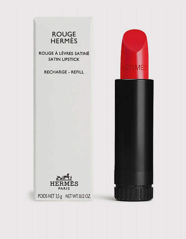Rouge Hermès Refill Satin Lipstick-64 Rouge Casaque