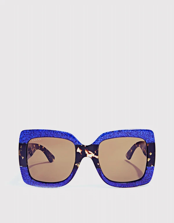 Glitter Square Sunglasses