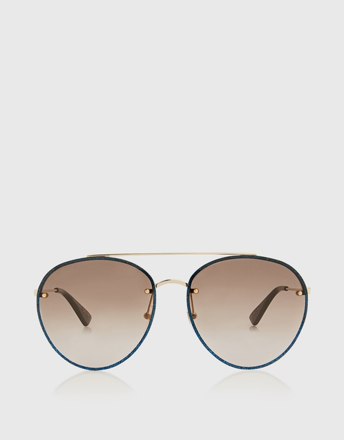 Gucci | Glitter Aviator Sunglasses 