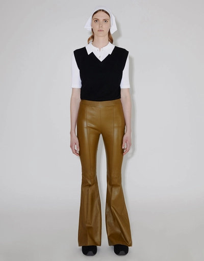 Pull On Pintuck Flare Pants