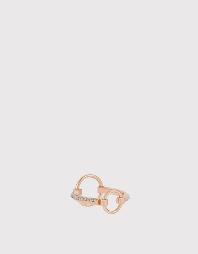 18ct Rose Gold Icon Fine Sphaera Ring 