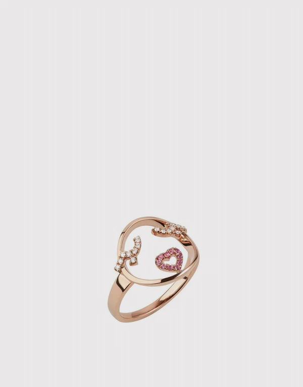 Ruifier Jewelry  Moyen Flutter Eyes 18ct Rose Gold Ring