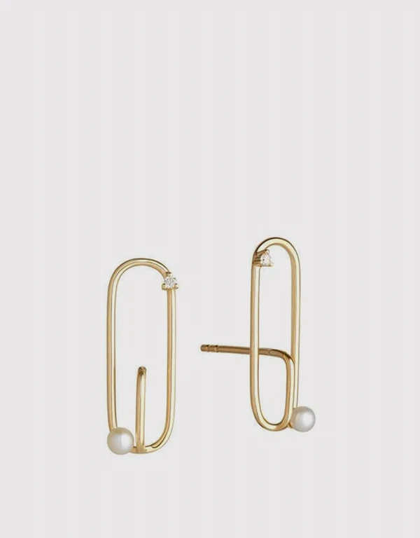 18ct Yellow Gold Astra Satellite Earrings 