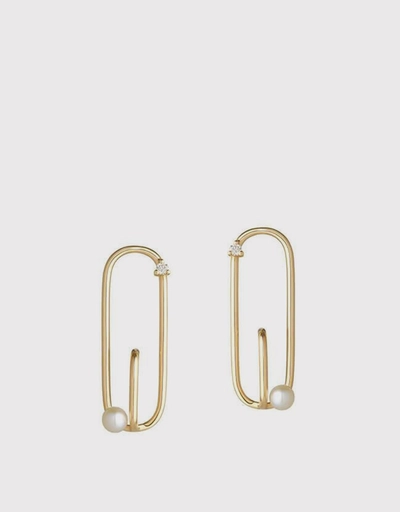18ct Yellow Gold Astra Satellite Earrings 