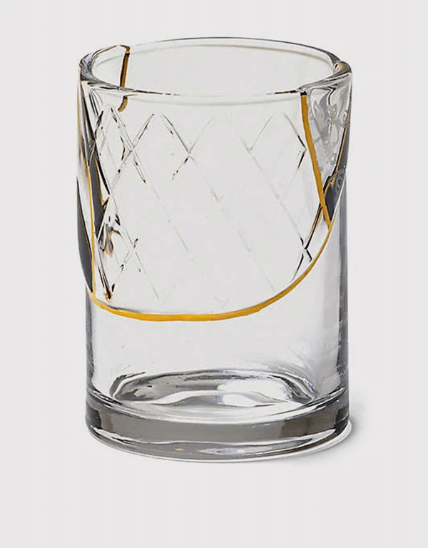 Kintsugi Glass And Gold Tumbler 8.5cm