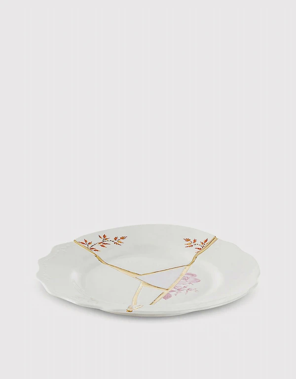 Seletti Kintsugi N1 Porcelain And 24ct Gold Fruit Plate 