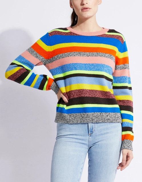 Anni Multicoloured Stripe Wool-Cashmere Sweater