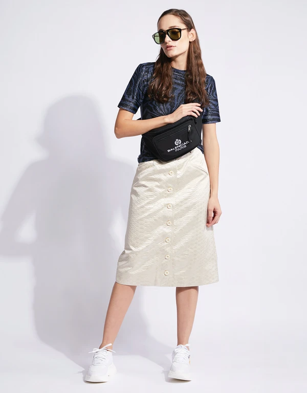 Sea Simon Snake-print Knee Length Skirt