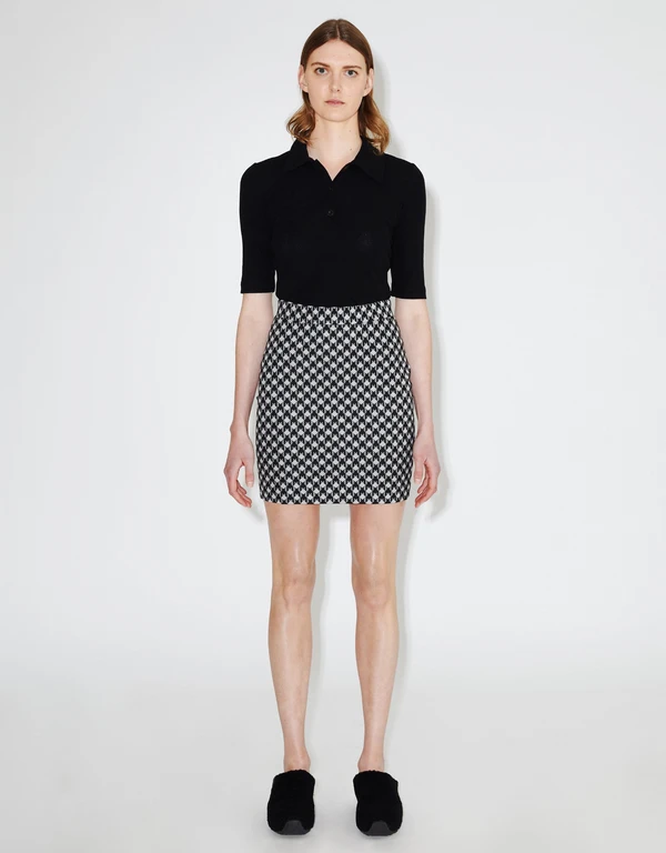 Rosetta Getty Tapered Mini Skirt