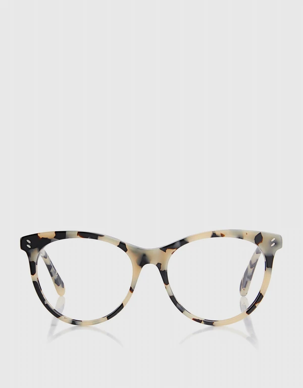 Stella McCartney Havana Cat-eye Eyeglasses