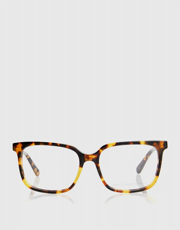 鏈飾玳瑁方框光學眼鏡