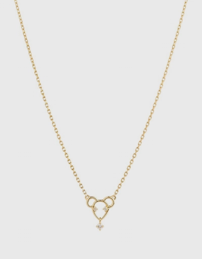 18ct Yellow Gold Scintilla Year of the Rat Diamond Necklace 
