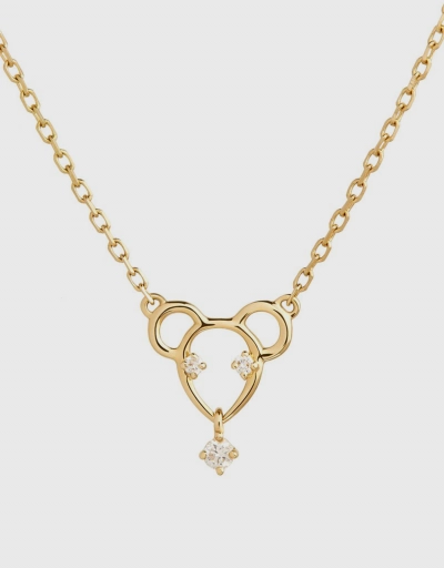18ct Yellow Gold Scintilla Year of the Rat Diamond Necklace 