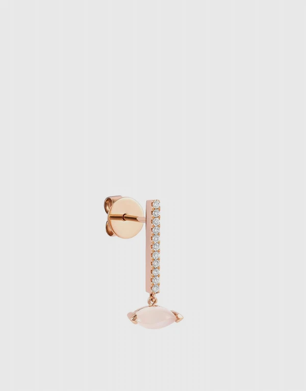 Ruifier Jewelry  Premiere Florentina 18ct 玫瑰金扇型耳環