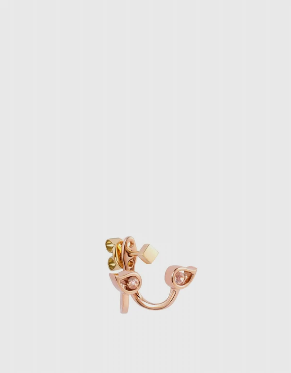 Ruifier Jewelry  Premiere Florentina 18ct 玫瑰金扇型耳環