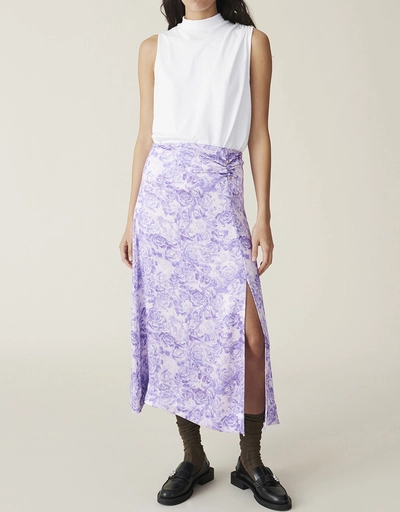 Floral Printed Midi Skirt