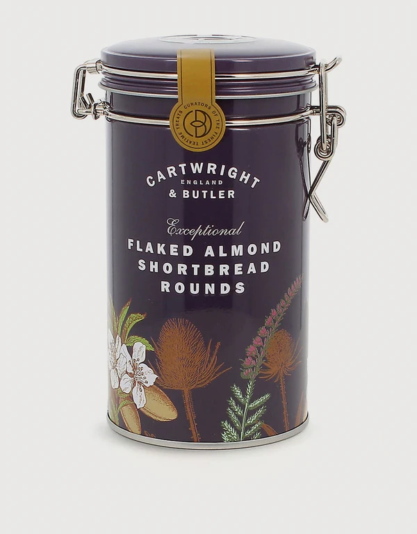 Cartwright & butler Flaked Almond Shortbread Round Biscuits 200g