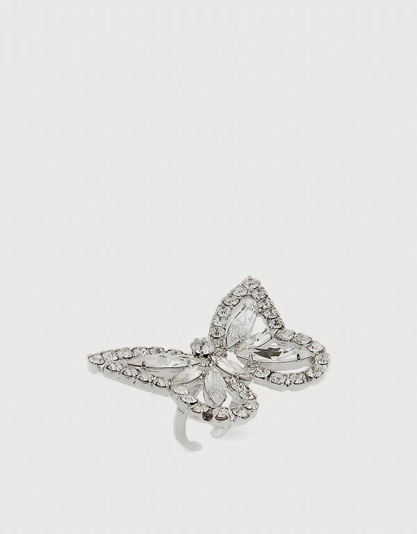 Joomi Lim Large Crystal Butterfly Ring
