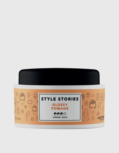 Style Stories Strong Hold Glossy Wax Pomade Cream 100ml