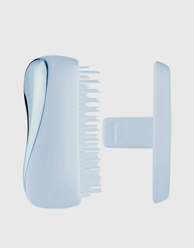Compact Styler Detangling Hairbrush-Baby Blue Chrome